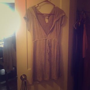 Tan throwover dress